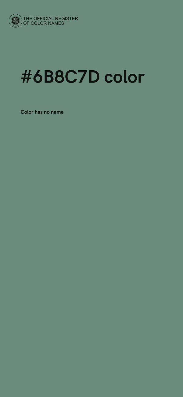 #6B8C7D color image