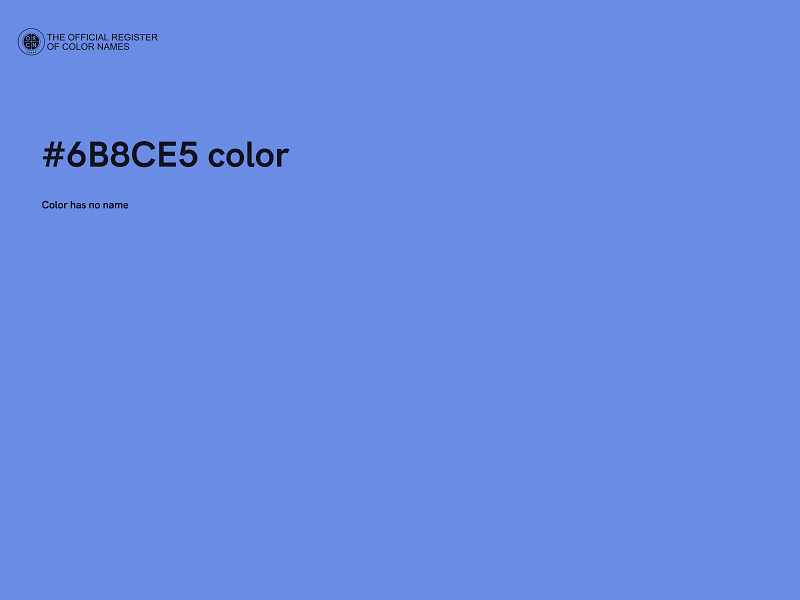 #6B8CE5 color image