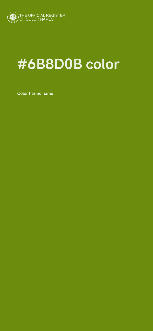 #6B8D0B color image