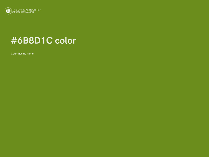 #6B8D1C color image