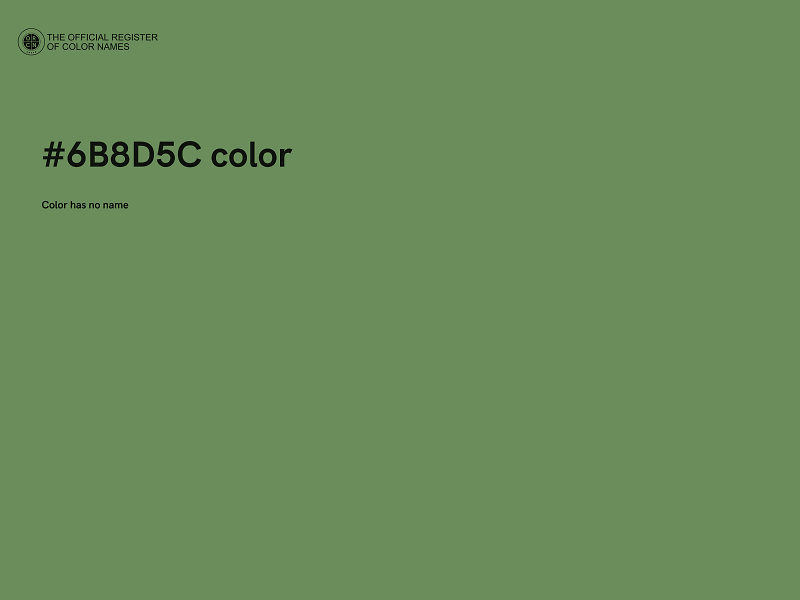 #6B8D5C color image