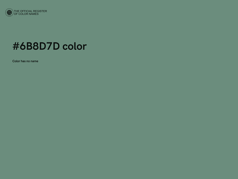 #6B8D7D color image