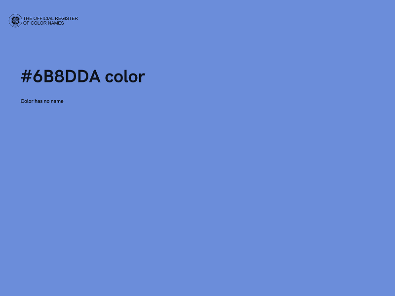 #6B8DDA color image