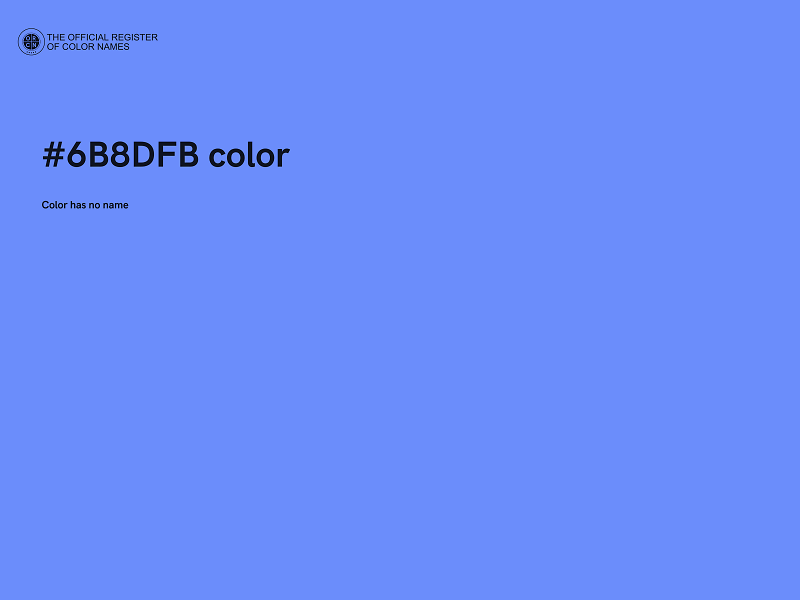 #6B8DFB color image