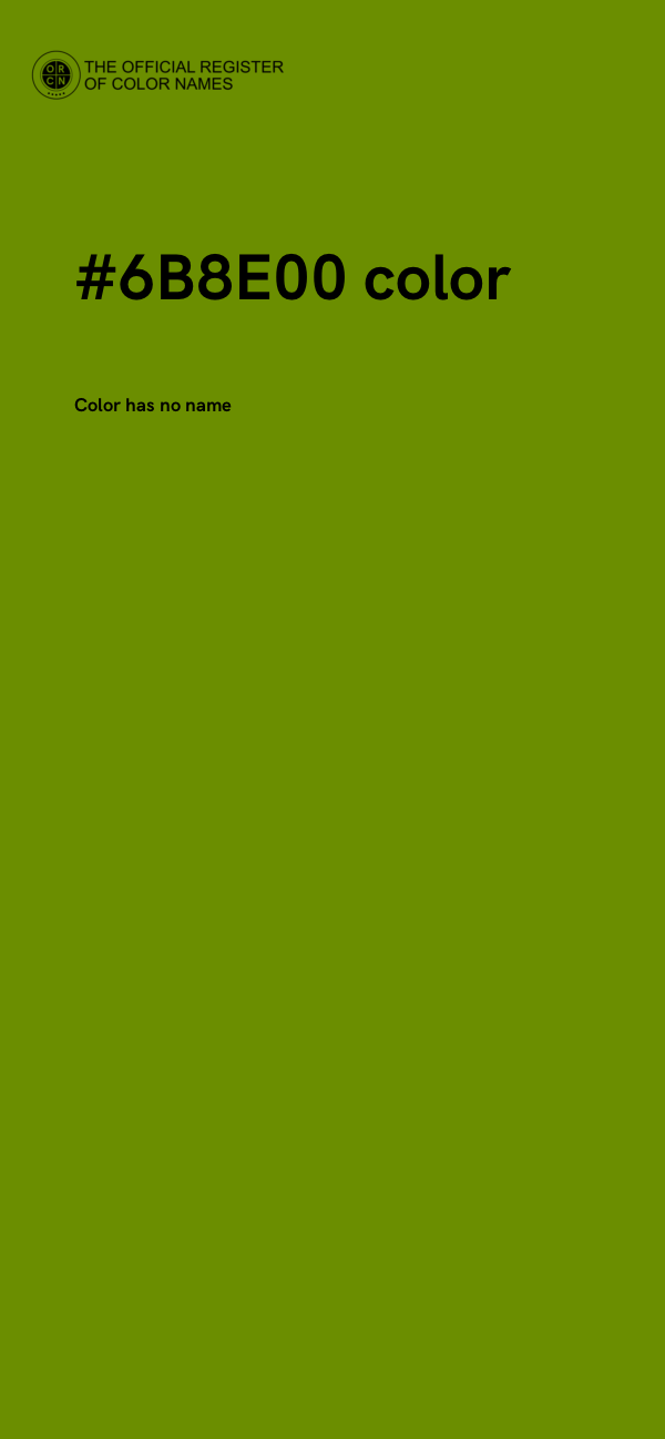 #6B8E00 color image