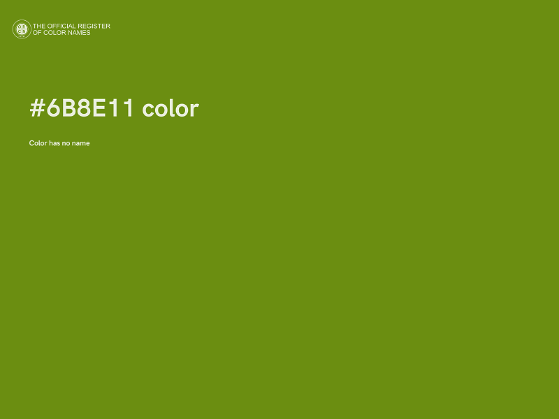 #6B8E11 color image