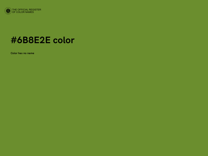 #6B8E2E color image