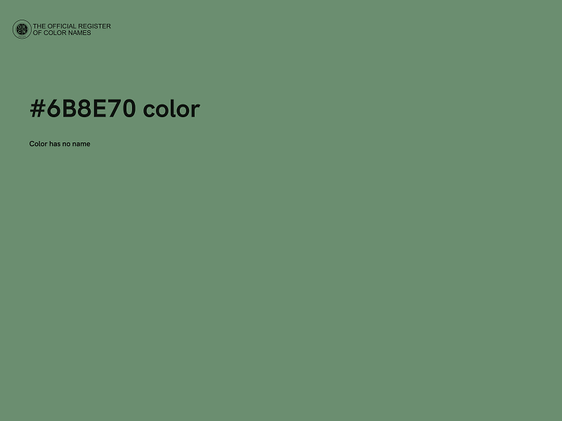 #6B8E70 color image