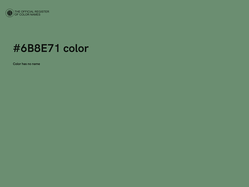 #6B8E71 color image