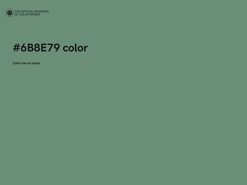 #6B8E79 color image