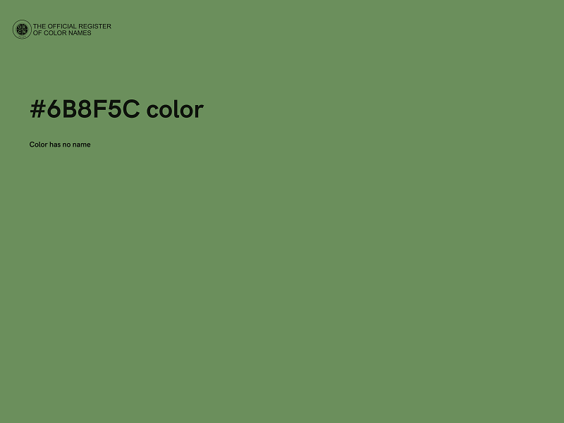 #6B8F5C color image