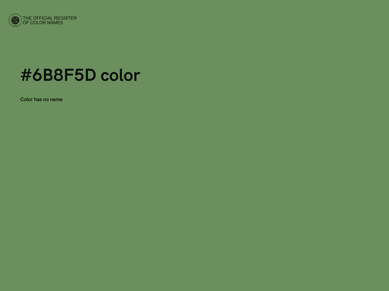 #6B8F5D color image