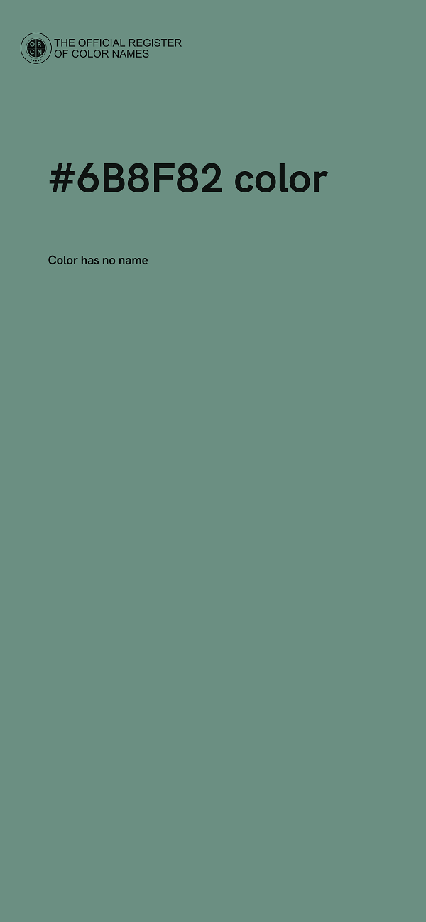 #6B8F82 color image