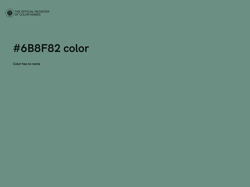#6B8F82 color image