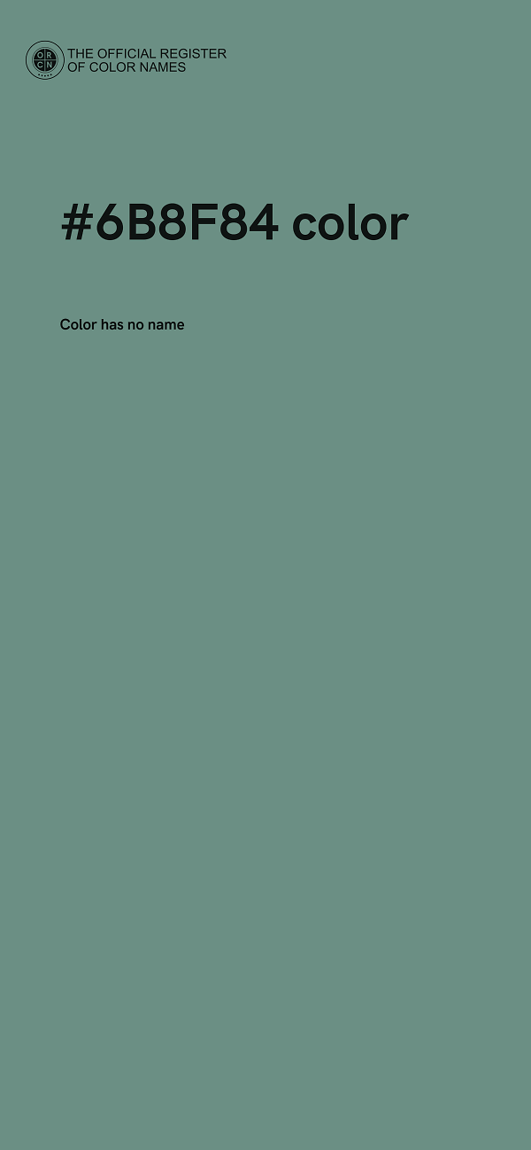 #6B8F84 color image