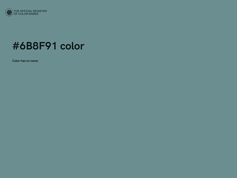 #6B8F91 color image