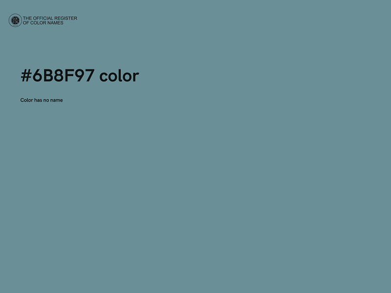 #6B8F97 color image