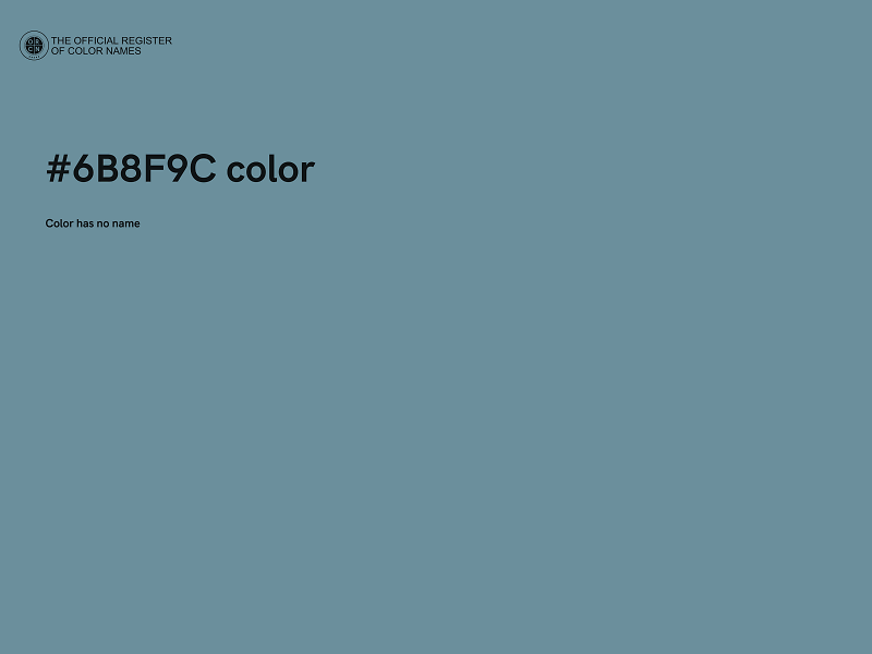 #6B8F9C color image