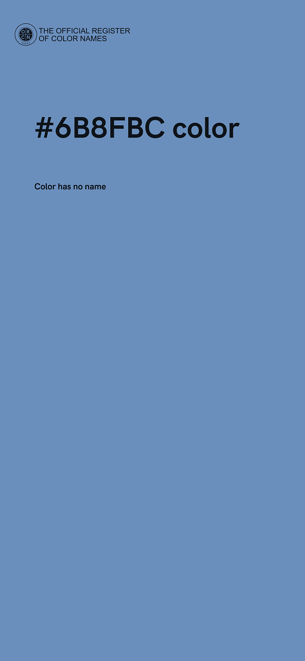 #6B8FBC color image