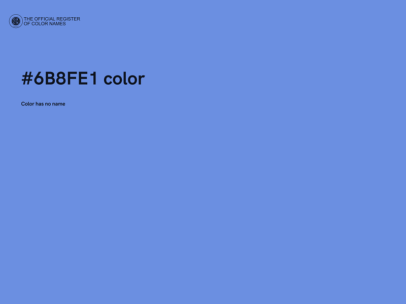 #6B8FE1 color image
