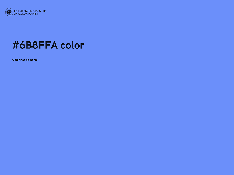 #6B8FFA color image