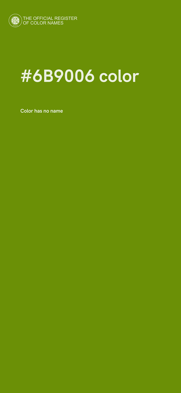 #6B9006 color image