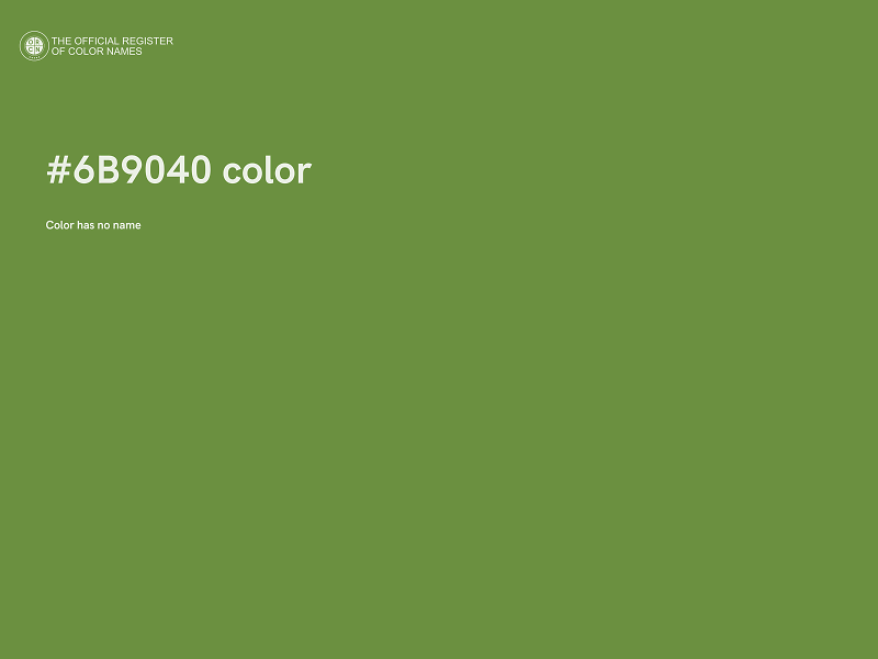 #6B9040 color image