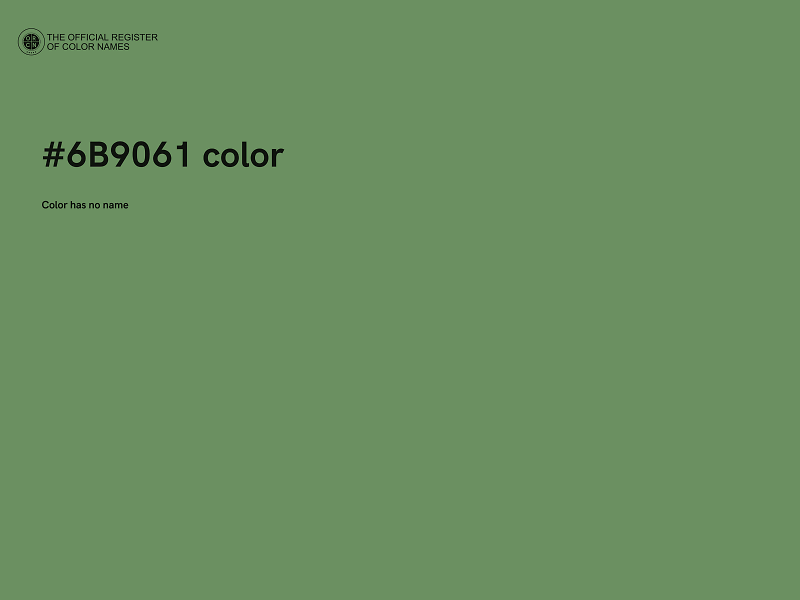 #6B9061 color image