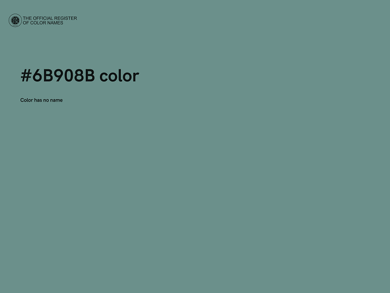 #6B908B color image