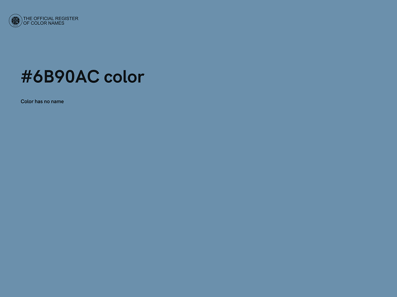 #6B90AC color image