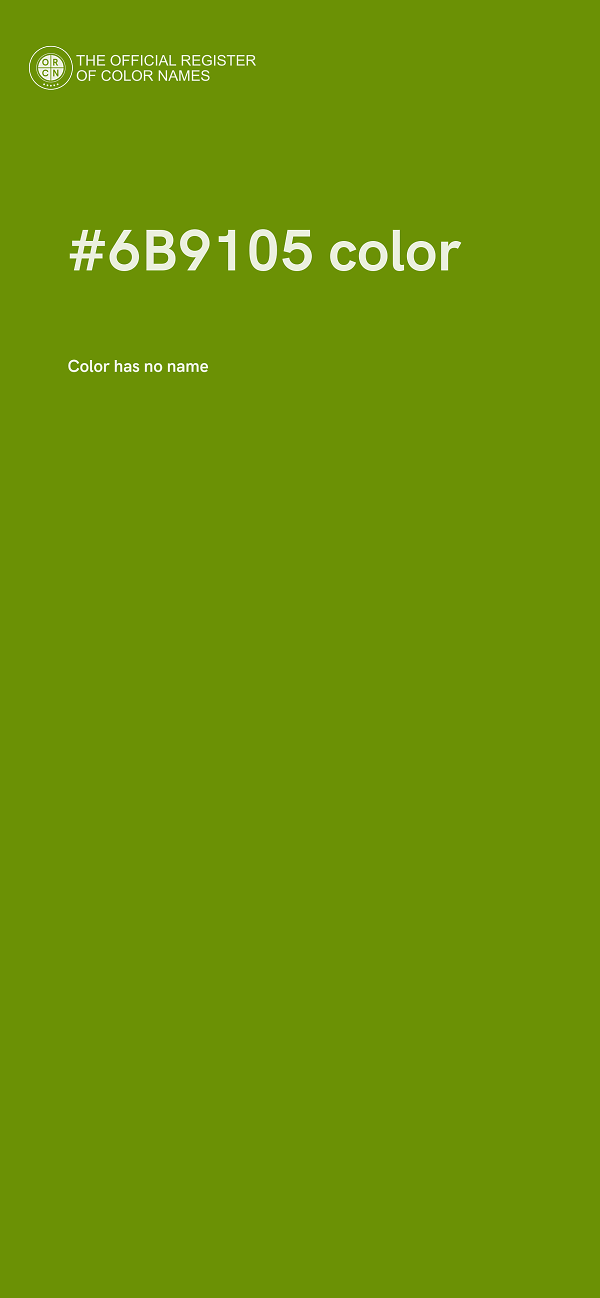 #6B9105 color image
