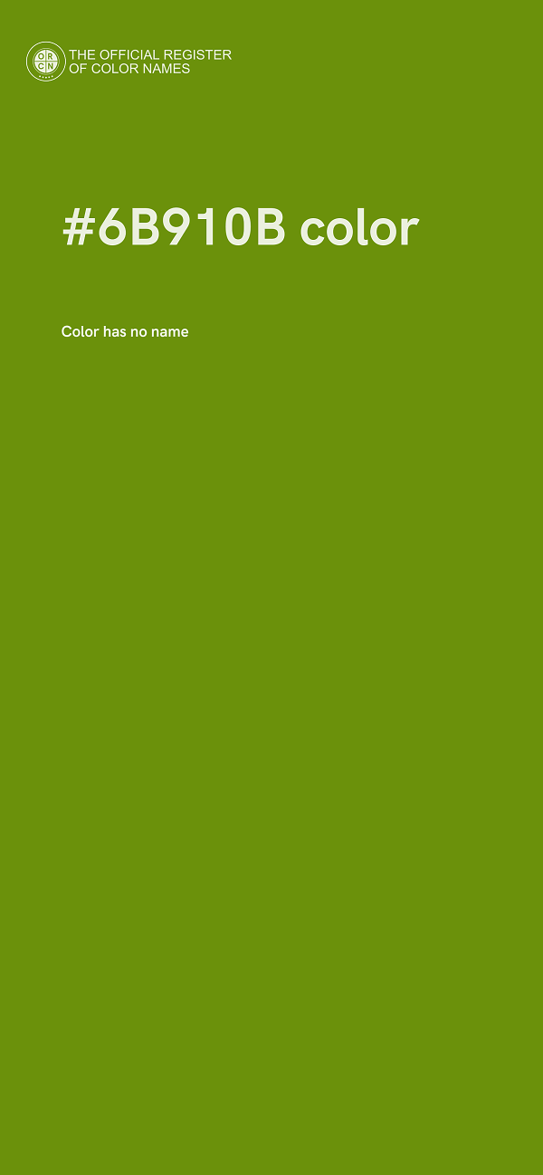 #6B910B color image
