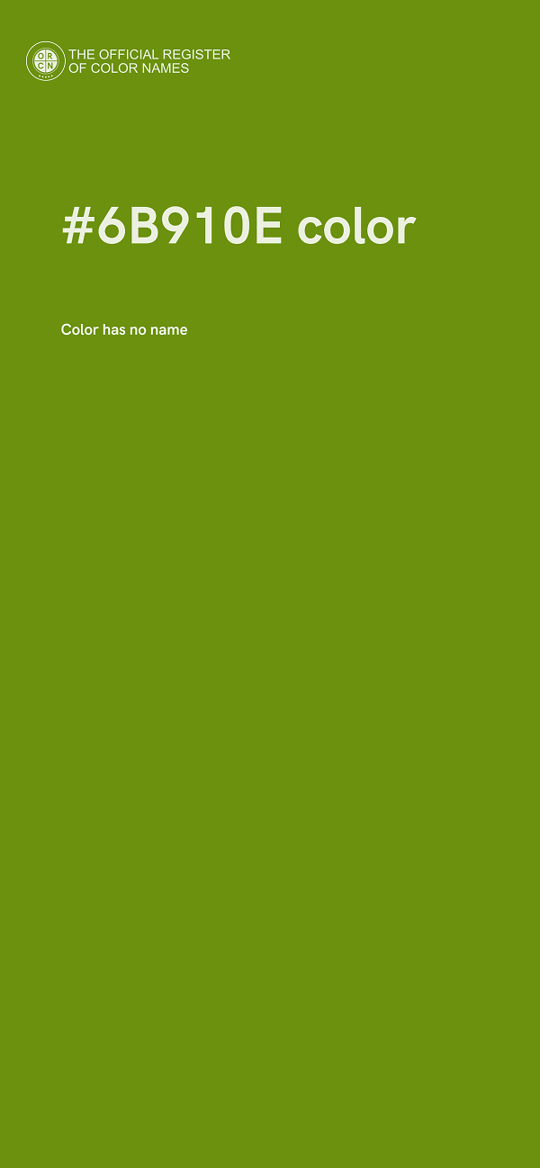 #6B910E color image