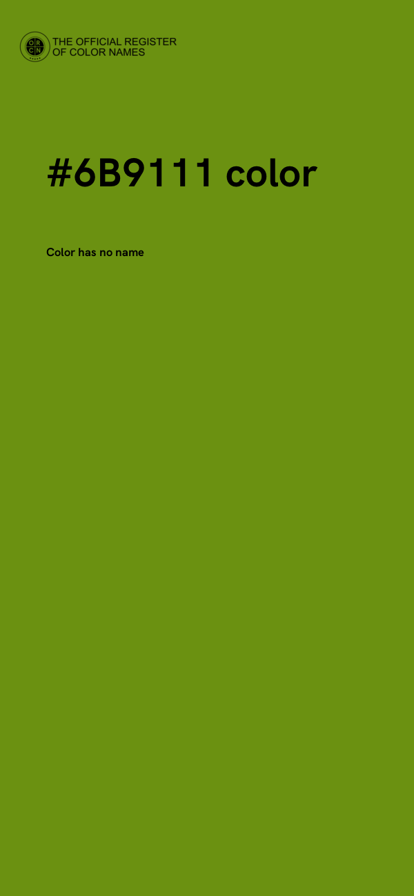 #6B9111 color image