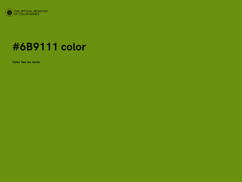 #6B9111 color image