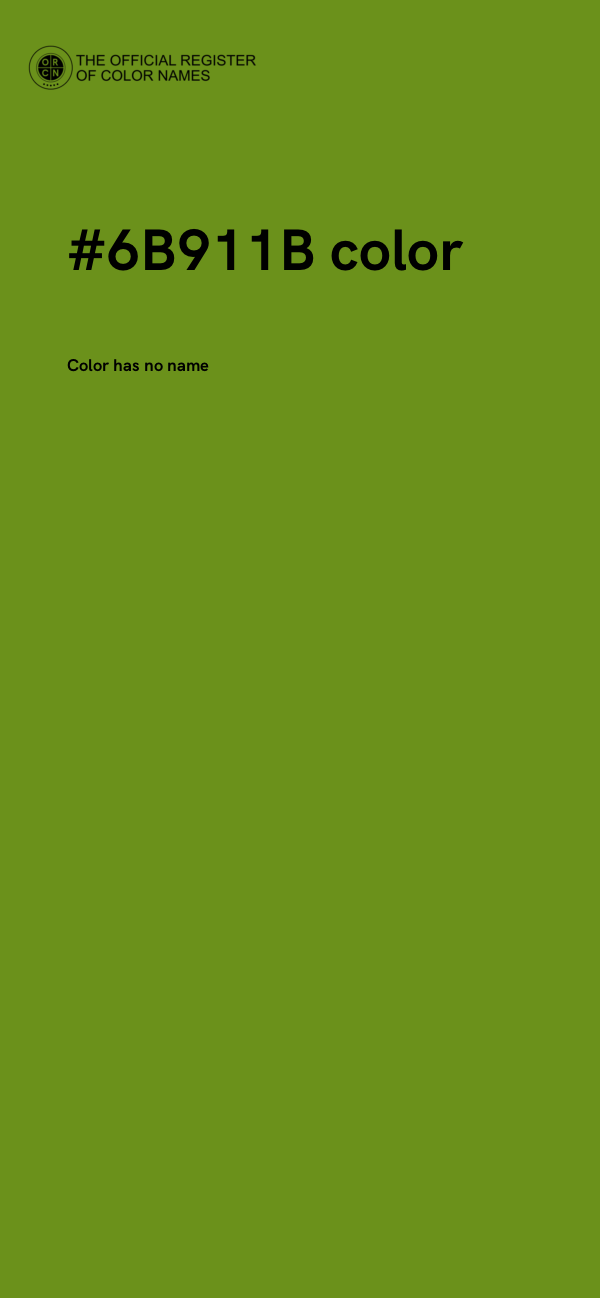 #6B911B color image