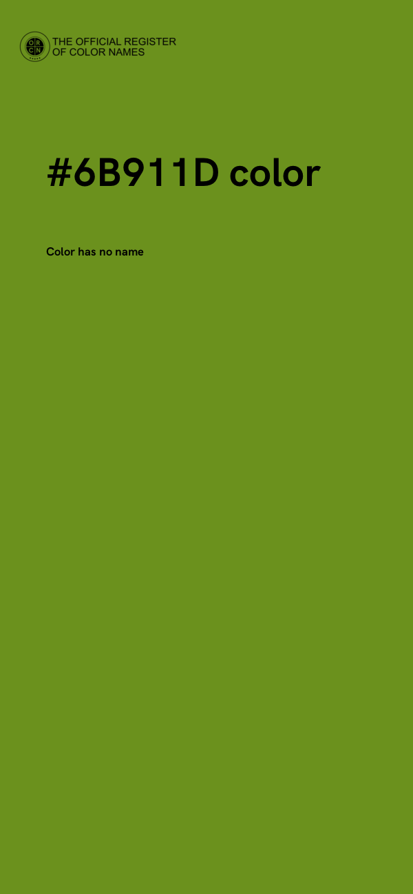 #6B911D color image