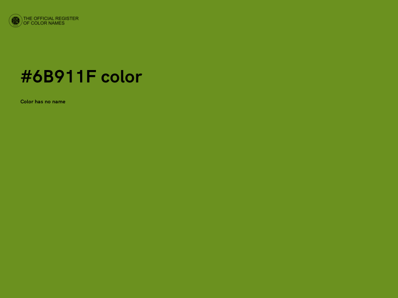 #6B911F color image