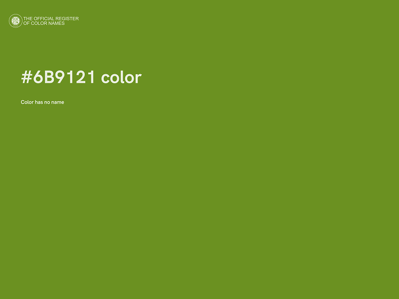 #6B9121 color image