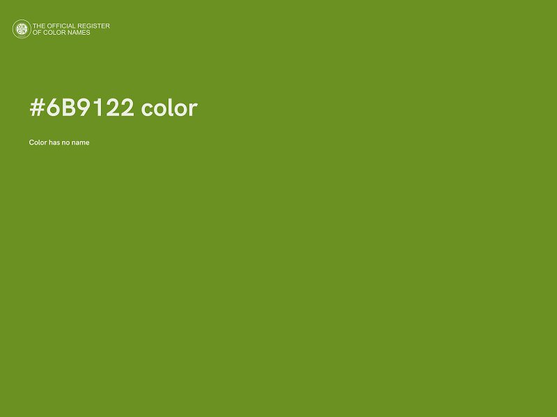 #6B9122 color image