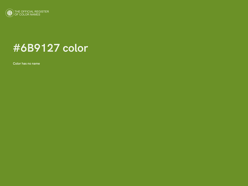 #6B9127 color image