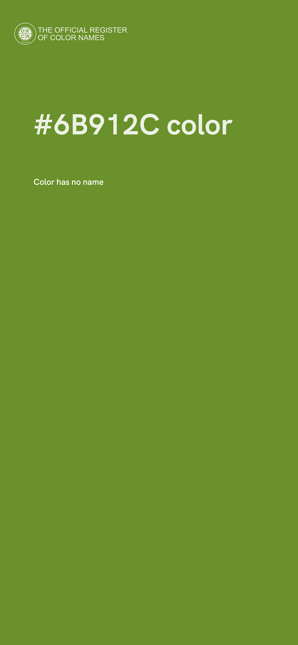 #6B912C color image