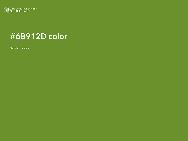 #6B912D color image