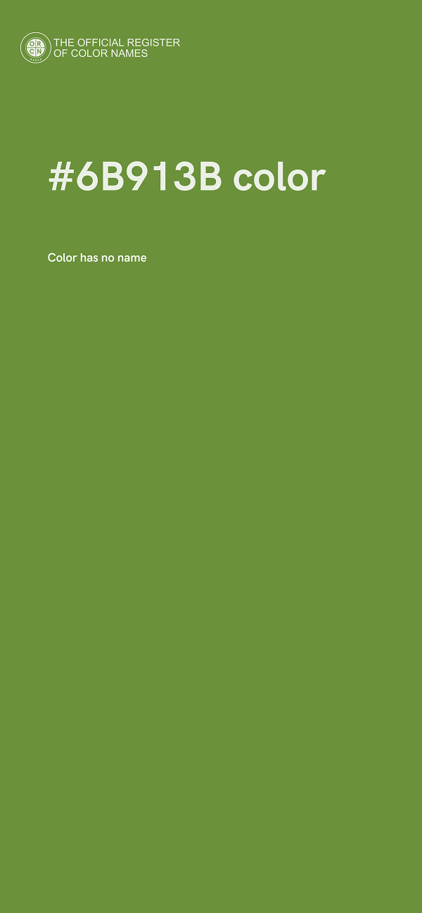 #6B913B color image