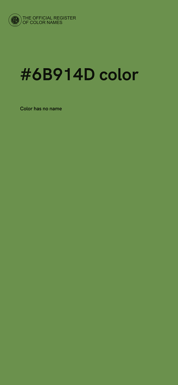 #6B914D color image