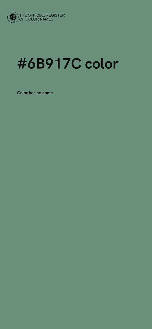 #6B917C color image