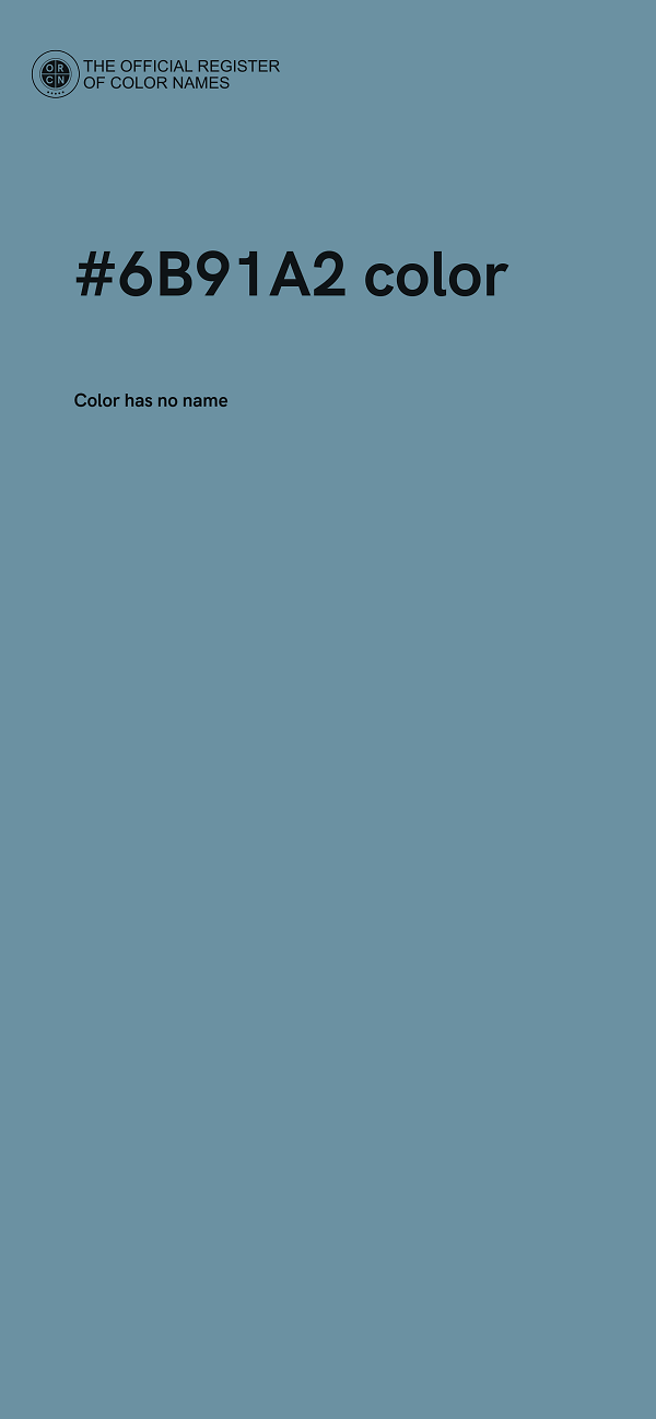 #6B91A2 color image