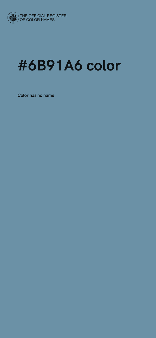 #6B91A6 color image