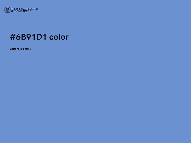 #6B91D1 color image