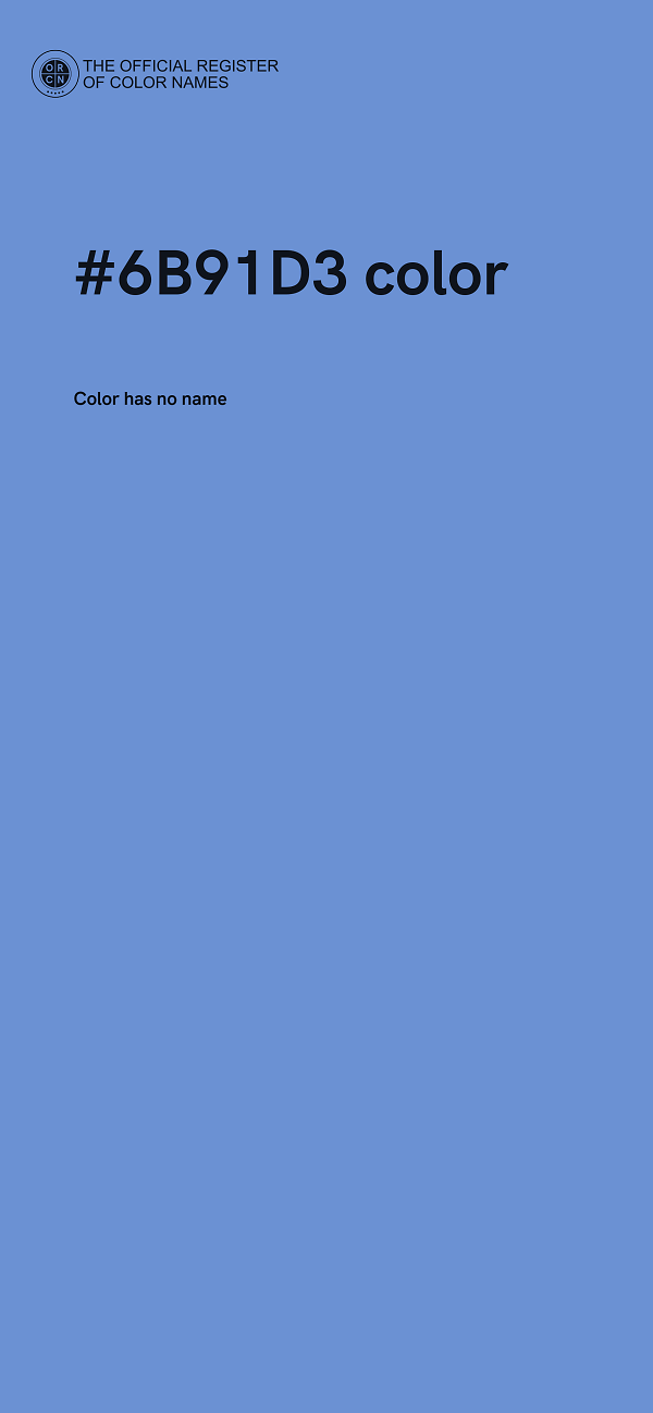 #6B91D3 color image
